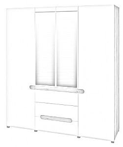 Шкаф для одежды МН-026-09