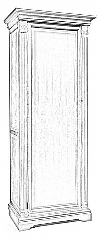 Шкаф для одежды (левый)   ГМ 5921-01