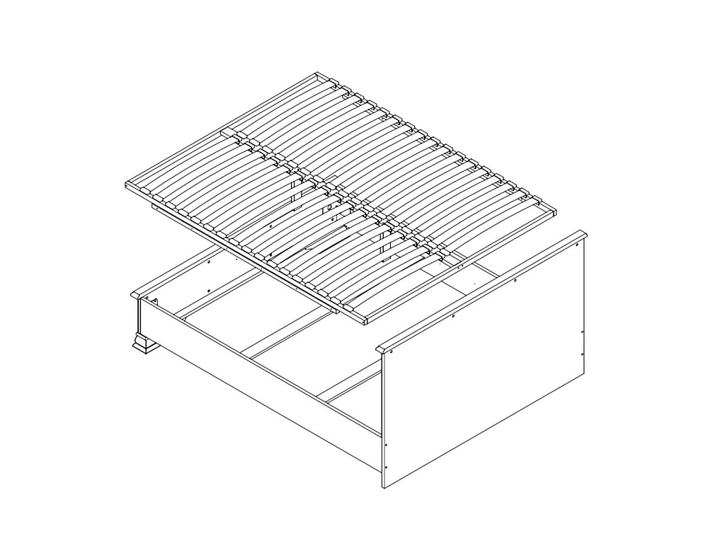 Кровать c гибким основанием  Dalia LOZ160х200