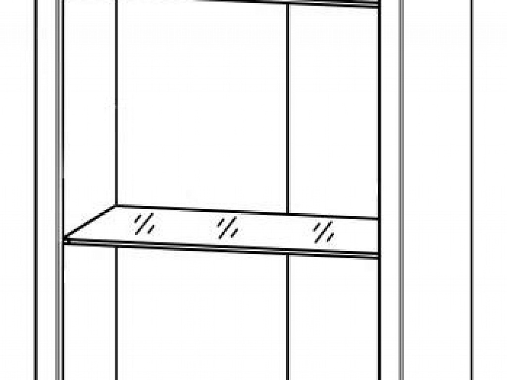 Шкаф  Каспиан Сонома REG1W2S