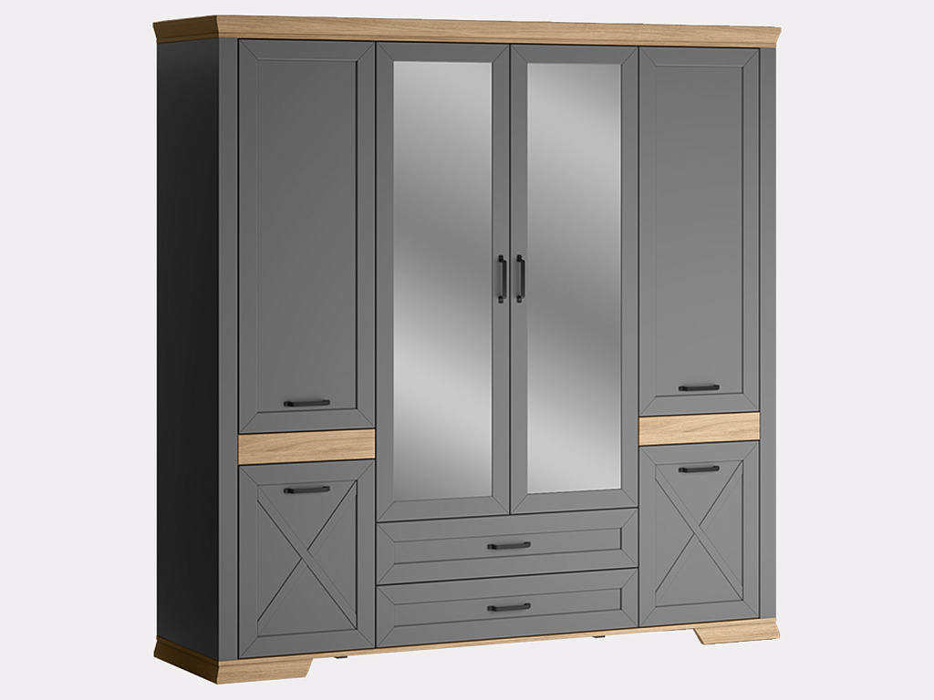 Шкаф  Marselle Дымчатый алмаз SZF6D2S