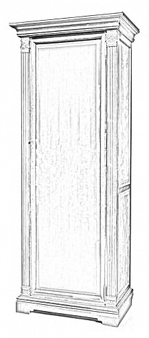 Шкаф для одежды (правый)   ГМ 5921