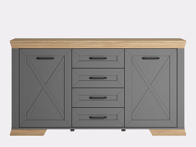 Тумба  Marselle Дымчатый алмаз KOM2D4S