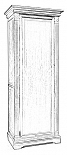 Шкаф для одежды (левый) ГМ 5921-01