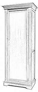 Шкаф для одежды (правый) ГМ 5921