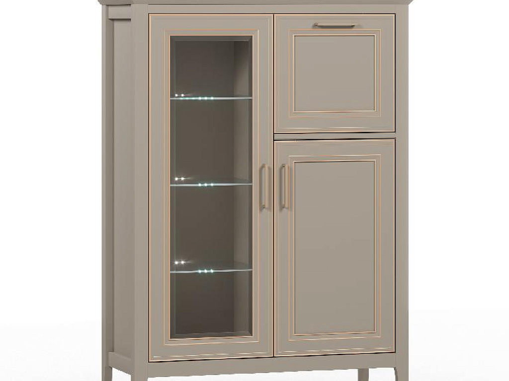 Тумба с подсветкой  Classic KOM1W1D1B